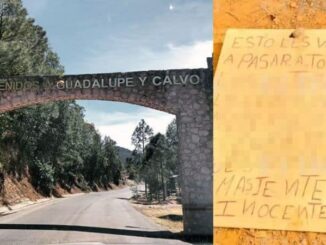Dejan cuerpo quemado y empalado con narcomensaje en Guadalupe y Calvo