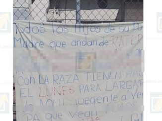 Dejan mensaje en narcomanta a ladrones en la colonia Riberas de Sacramento
