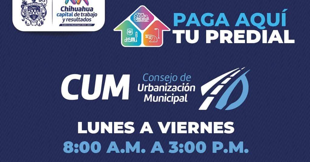 Ahora podrás pagar tu Predial con el 12% de descuento, en las instalaciones del CUM
