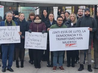 Protestan trabajadores del Infonavit contra la reforma al Instituto y omisiones al cumplimiento del Contrato Colectivo