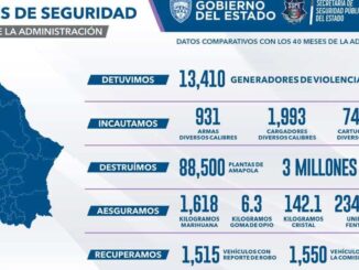 Detiene a 51 generadores de violencia durante la semana del 6 al 12 de enero