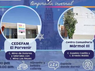 Regresan refugios temporales del Municipio a su horario habitual de 7:00 pm a 9:00 am