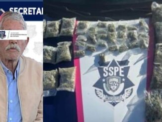 Detienen policías estatales a sujeto de la tercera edad con más de 4 kilos de marihuana