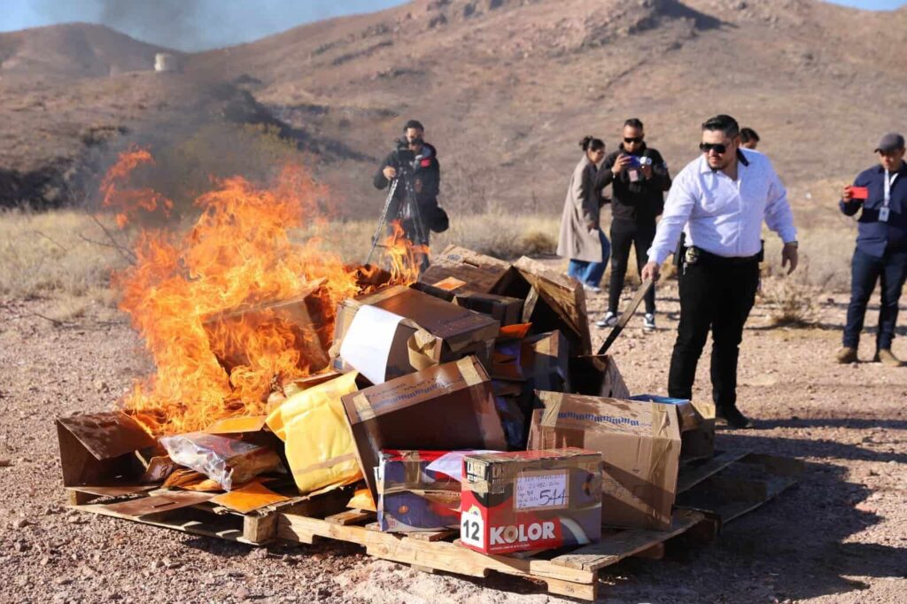 Incinera Fiscalía de Distrito Zona Centro droga incautada