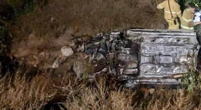 Fallece una persona en accidente vehicular en carretera Santo Tomás-Guerrero