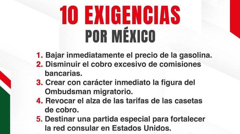 Respaldan diputados locales del PRI “10 exigencias por México”