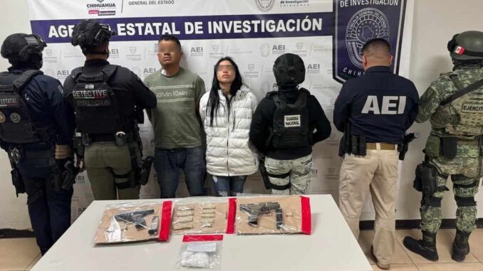capturan-en-cateo-a-pareja-integrantes-de-la-linea-aseguran-armas-droga-y-vehiculos.jpeg Capturan en cateo a pareja integrantes de «La Línea»; aseguran armas, droga y vehículos
