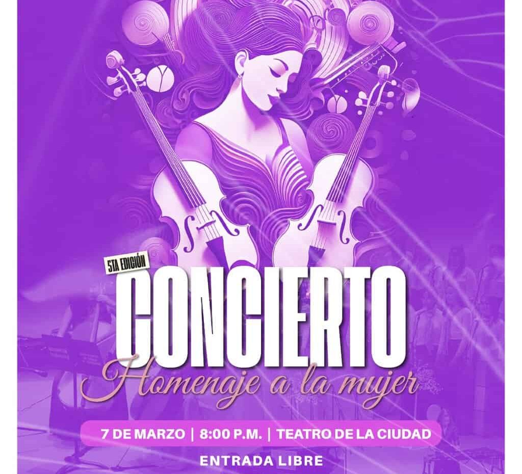 Conmemora Gobierno Municipal a la mujer con concierto en el Teatro de la Ciudad