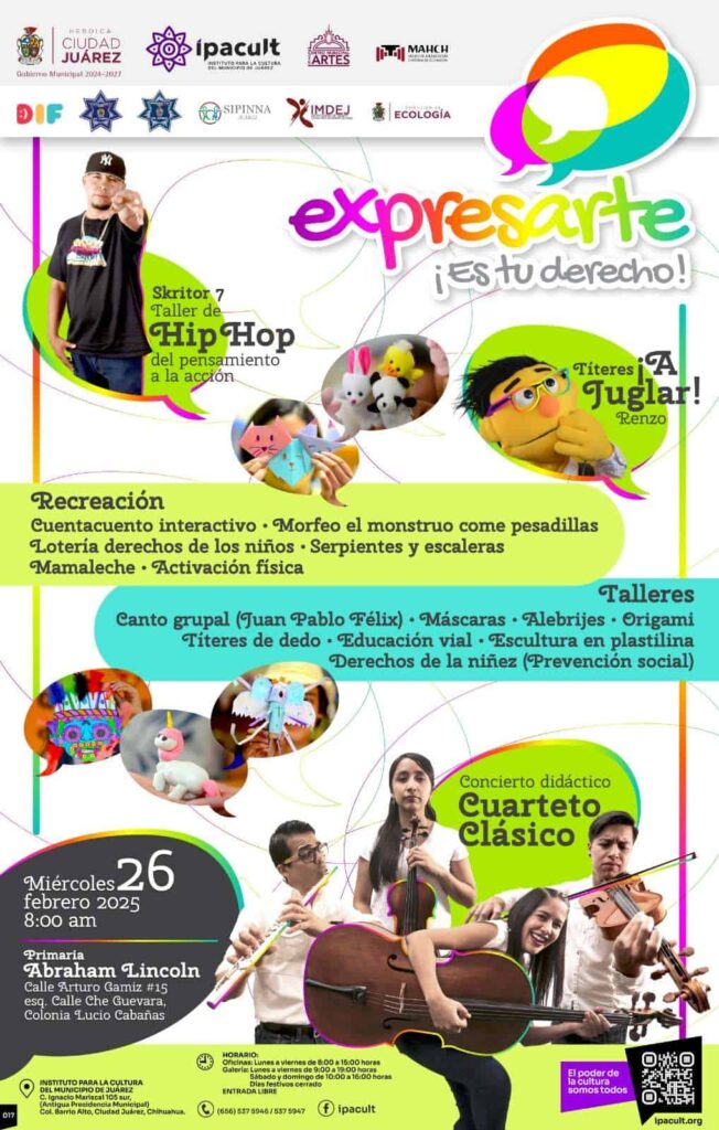 Llevan Expresarte a niñas y niños de primaria