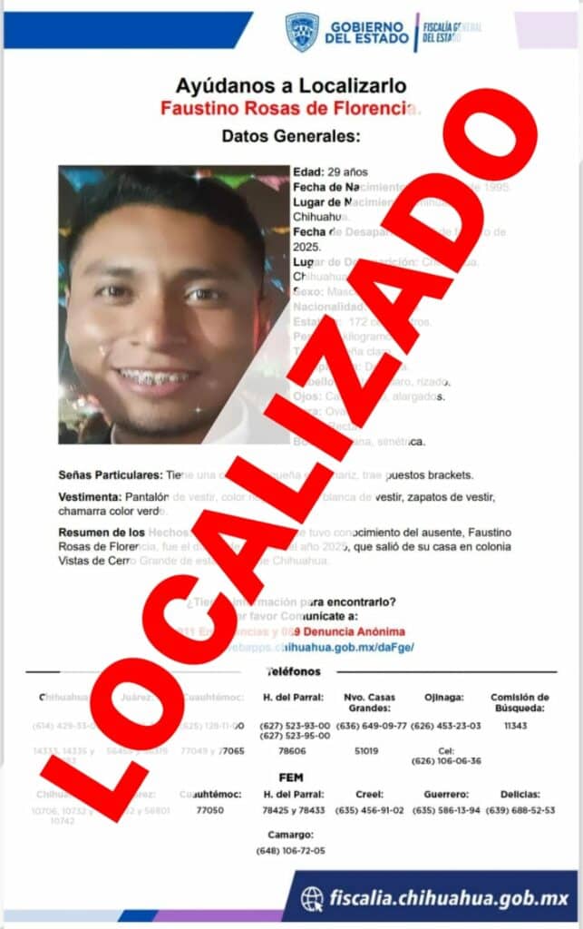 Localiza Fiscalía a dos masculinos con reporte de desaparición
