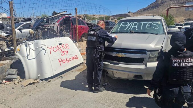 aseguran-2-vehiculos-con-reporte-de-robo-en-yonke-de-juarez.jpeg Aseguran 2 vehículos con reporte de robo en “yonke” de Juárez