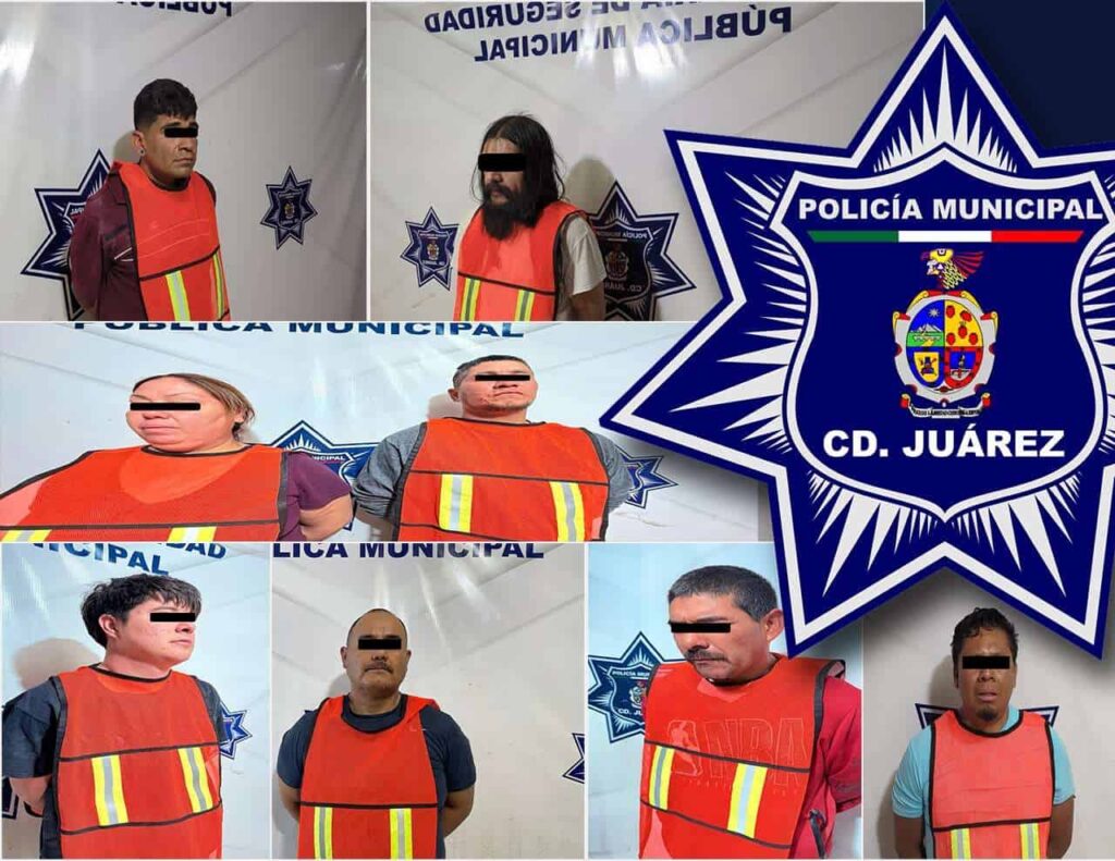 Detienen a 8 por cometer violencia familiar