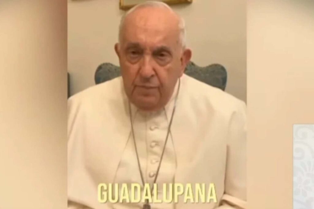 Sheinbaum muestra video inédito del papa Francisco donde habla de la Virgen de Guadalupe