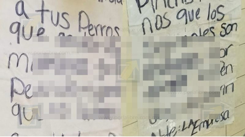 Aparece narcomensaje contra mando policial en la colonia Villas del Real