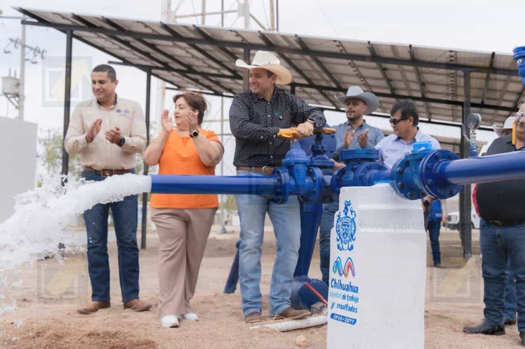 Inaugura alcalde Bonilla reubicación de pozo de agua en El Sauz