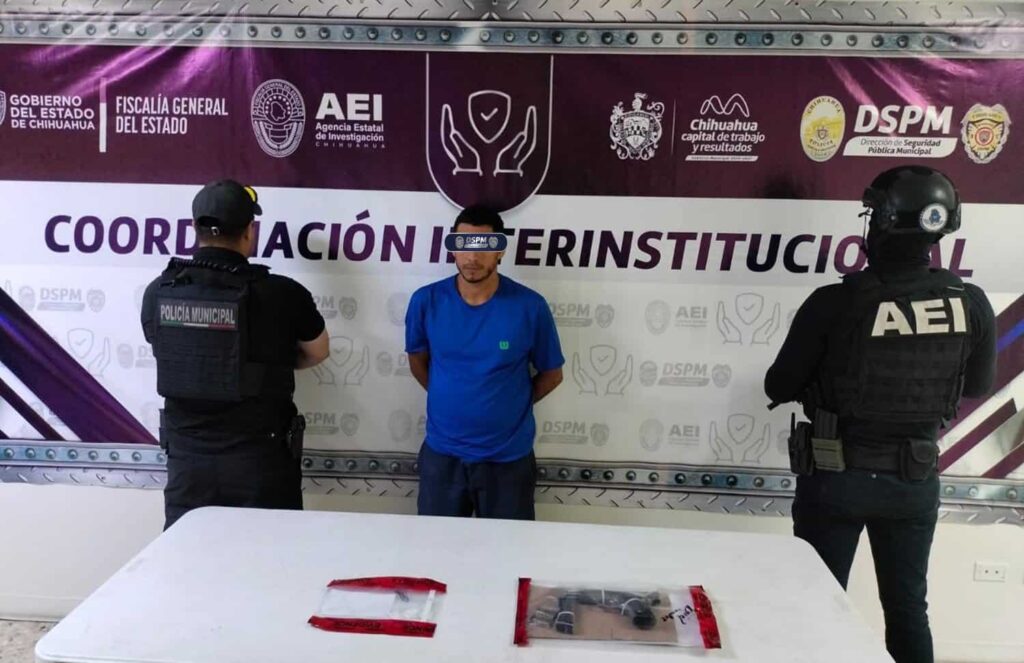 Cae sujeto armado y con porciones de cristal en El Saucito en estrategia contra motos irregulares