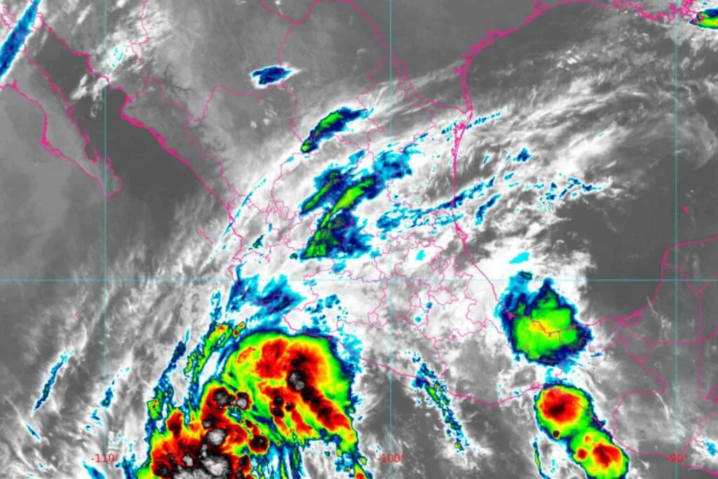 SMN prevé que el ciclón tropical Uno-E provoque lluvias muy fuertes en 4 estados