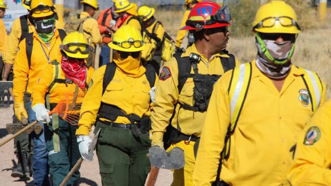 Refuerza Maru Campos acciones contra incendios forestales
