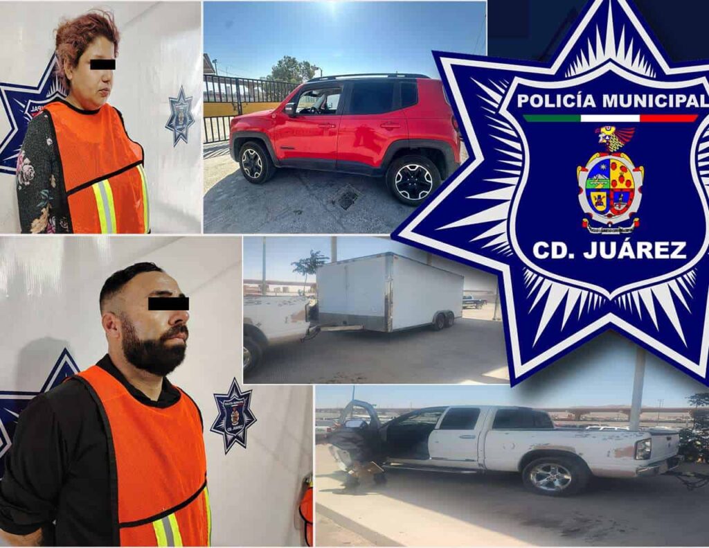 Detienen a dos en posesión de vehículos robados