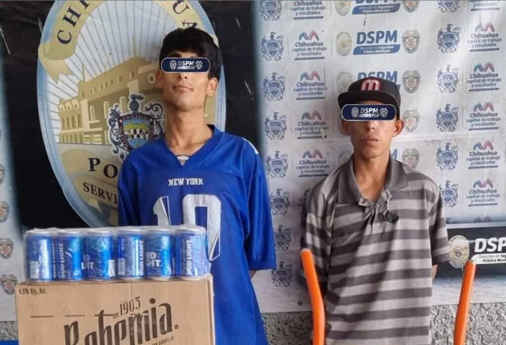 Detienen a dos por venta de drogas y artículos robados