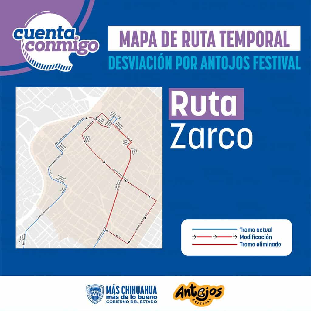 Informa Secretaría General de Gobierno modificaciones de rutas alimentadoras por Festival Antojos