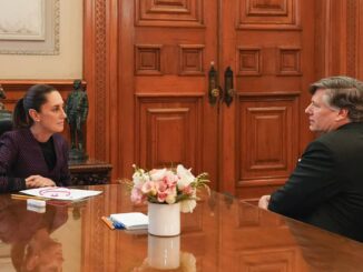 Sheinbaum le expresó a Landau su rechazo a redadas migratorias en EE.UU.