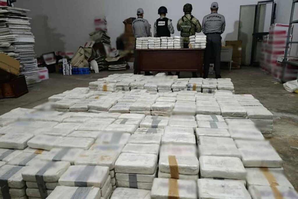 Aseguran más de una tonelada de cocaína en Chiapas