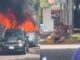 Pobladores de Tezonapa incendian vehículos y retienen a agentes por presuntas extorsiones