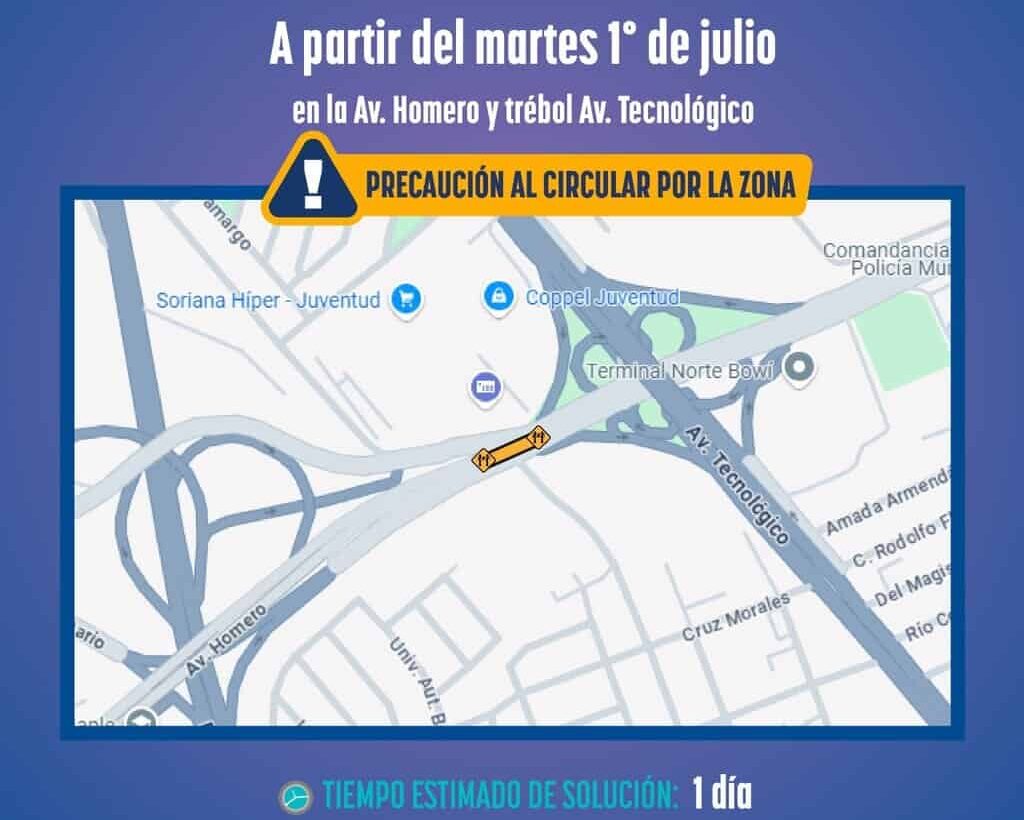 Reparará JMAS Chihuahua línea de agua tratada en la avenida Homero