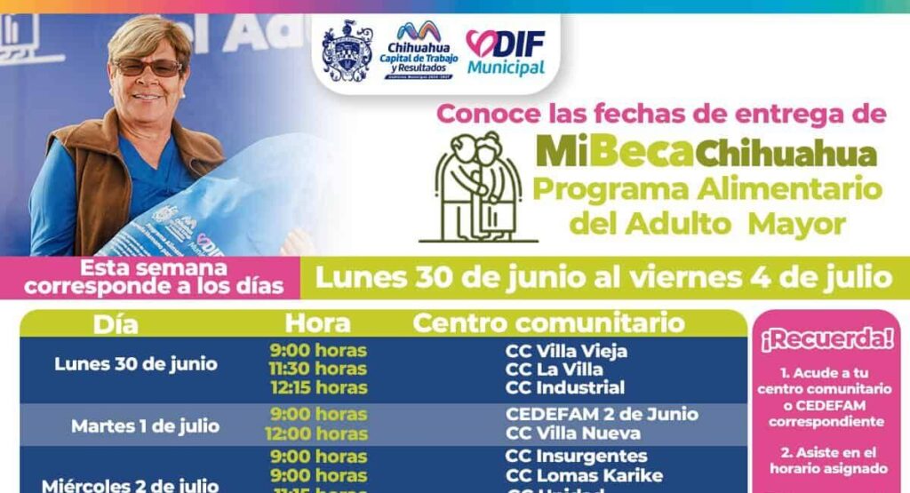 Que no se te pase, acude por tu paquete alimentario del PAAM del 30 de junio al 4 de julio