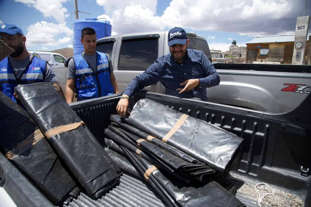 Apoya Municipio a familias de Vistas Ejidales afectadas por las lluvias