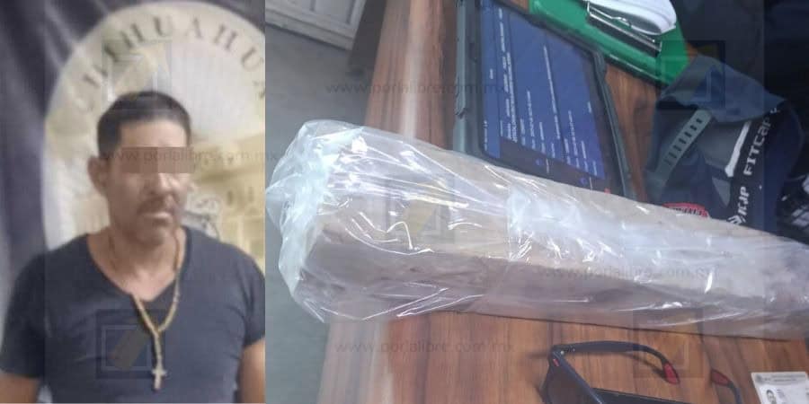 Detienen a hombre por agredir a tablazos a un amigo en la colonia María Luisa