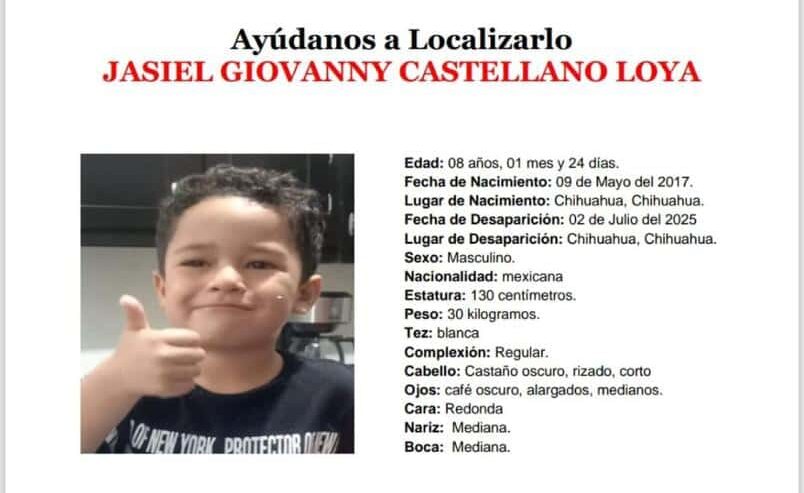 Buscan a Jasiel desaparecido en parque al suroriente de la ciudad; salió a jugar