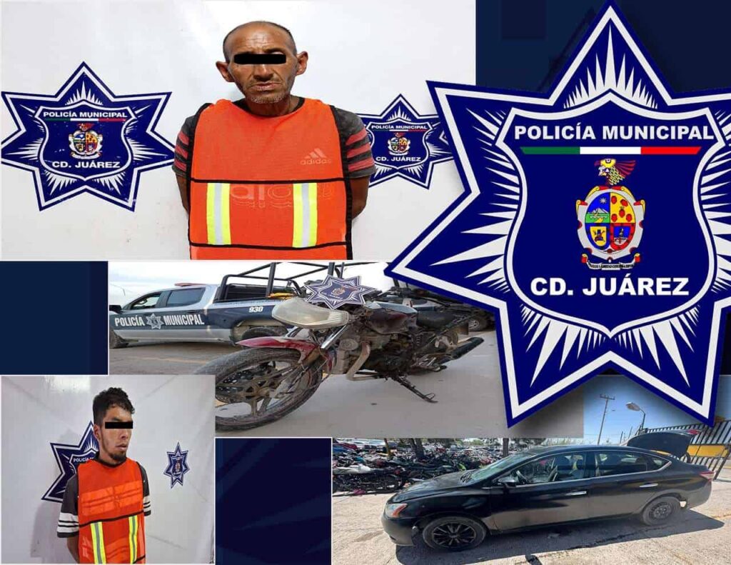 Detienen en distintos hechos a dos hombres en vehículos robados