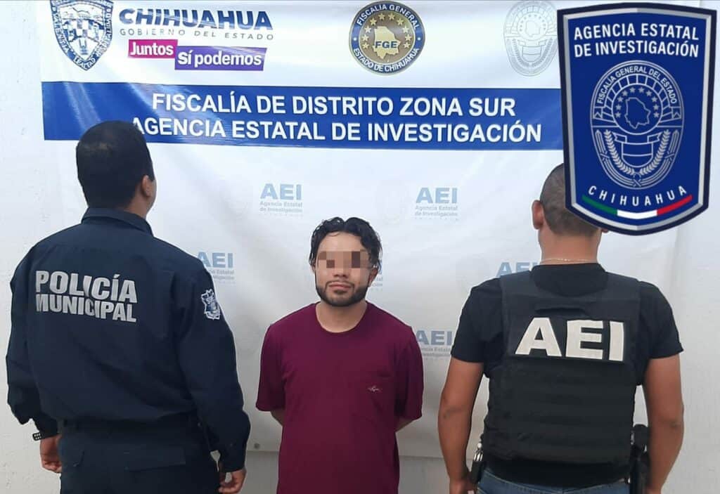 Detiene AEI a dos sujetos acusados por agredir a sus ex parejas en Parral