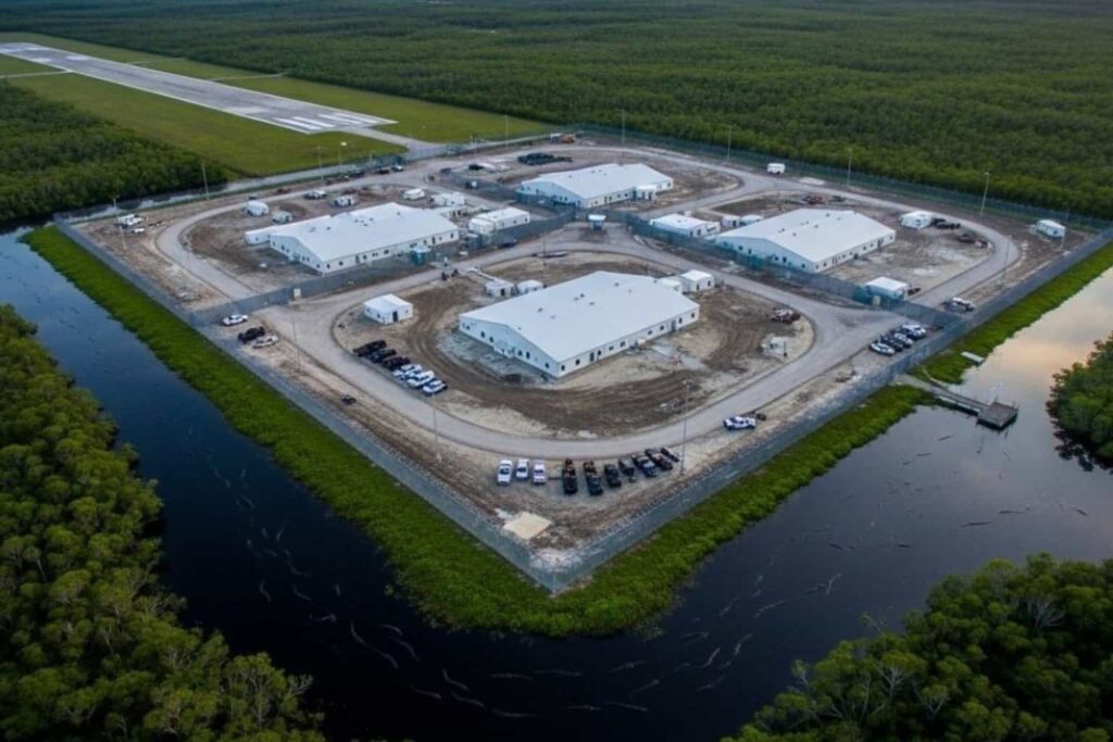 Iglesia católica en Florida tacha de «corrosivo» el centro migratorio ‘ Alligator Alcatraz ‘