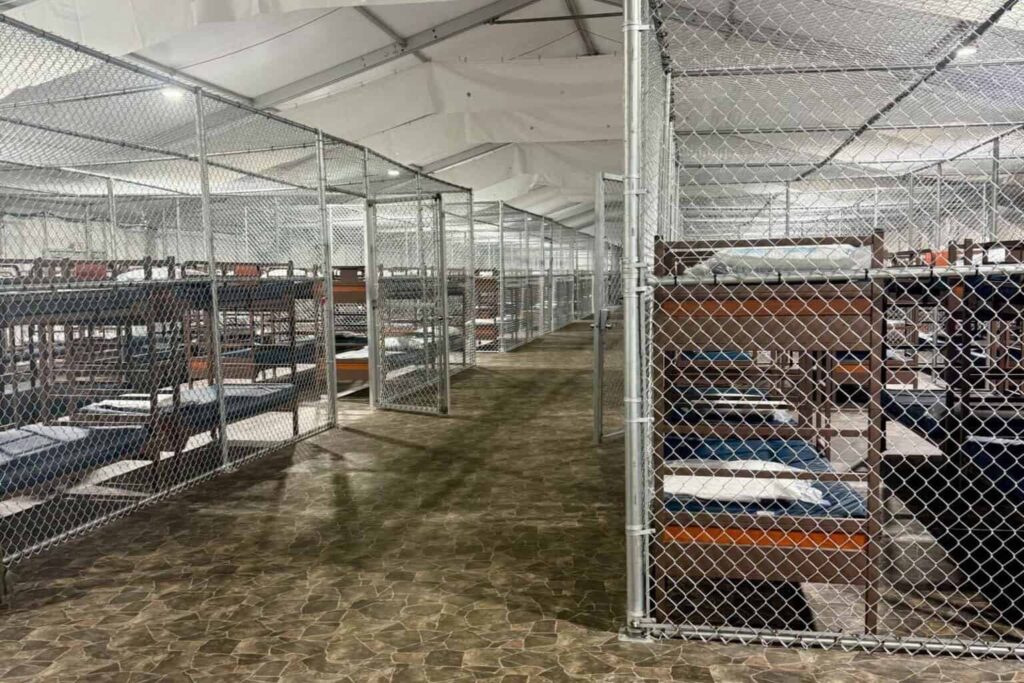 Denuncian que hay 750 migrantes en jaulas en el ‘Alligator Alcatraz’ de Florida