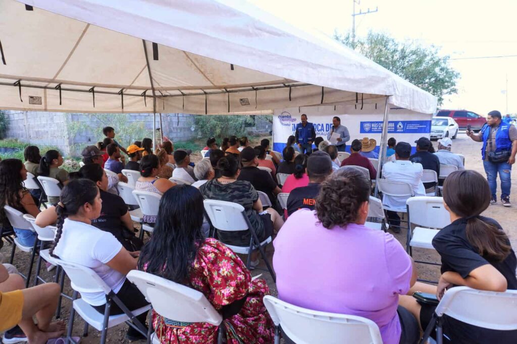 Inaugura JMAS Chihuahua red de drenaje en la colonia Las Cruces