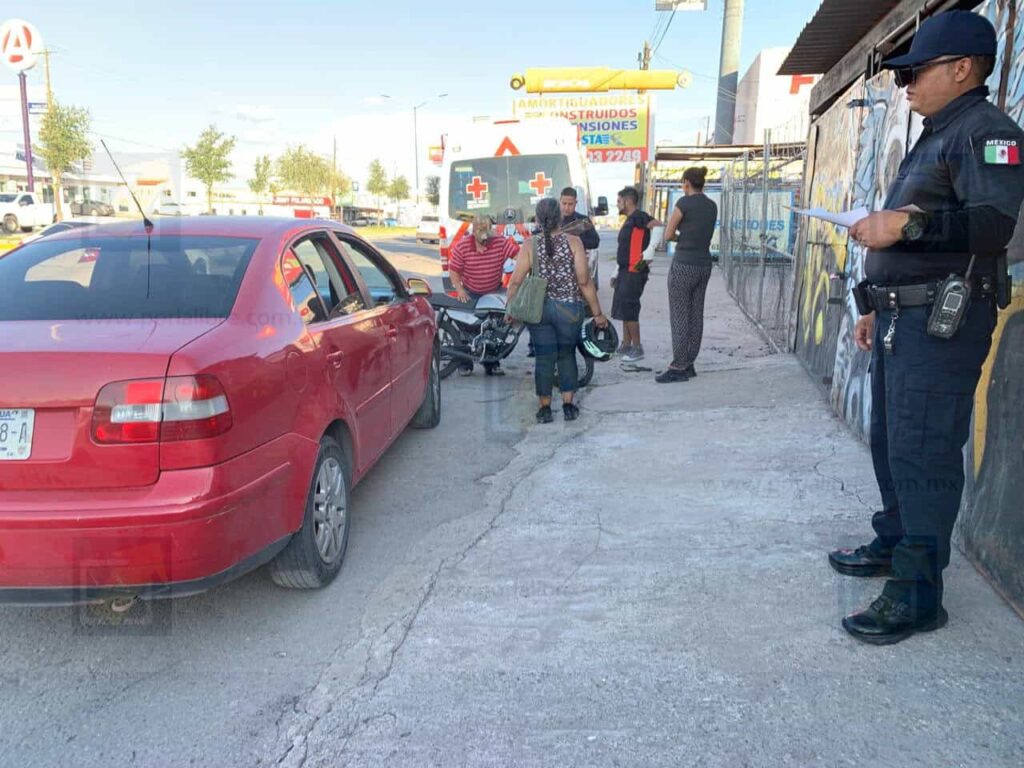 Choque fuga en colonia Deportistas deja a motociclista herido