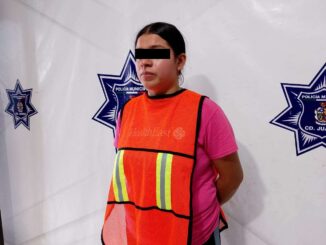 Arrestan a mujer con vehículo robado