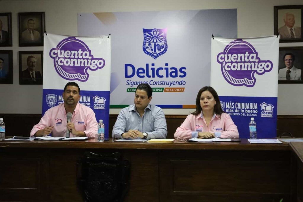 Presenta Coesvi programas de vivienda, mejoramiento y escrituración en coordinación con el Gobierno Municipal de Delicias