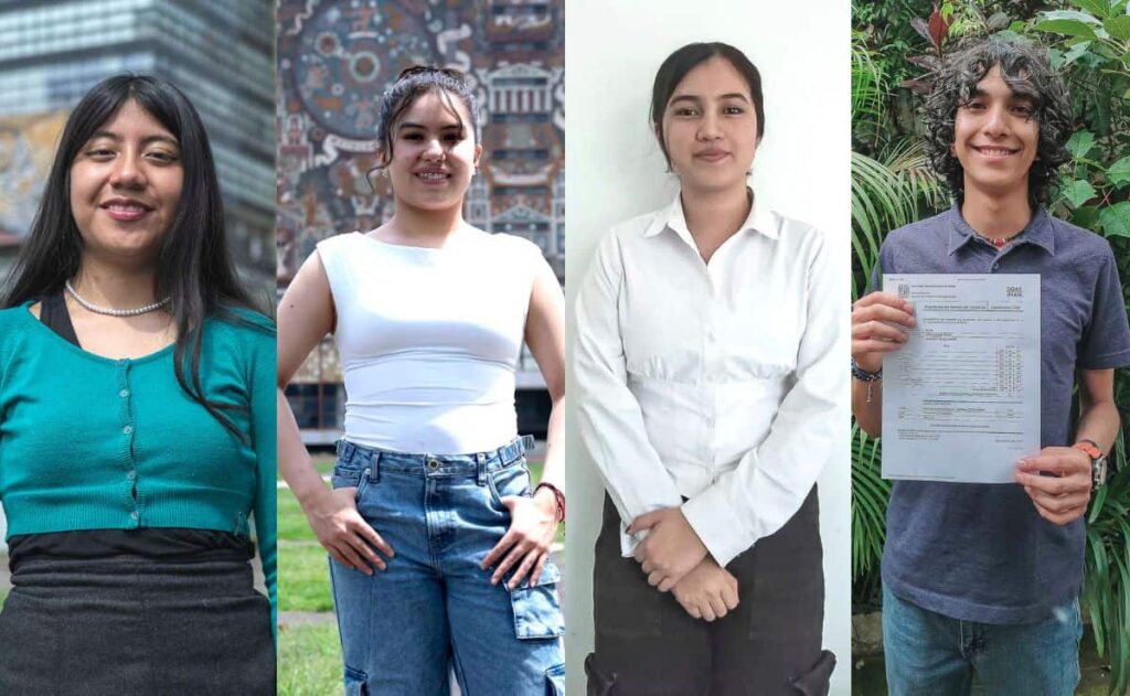 Cuatro jóvenes ingresan con puntaje perfecto a la UNAM, ¿qué estudiarán?