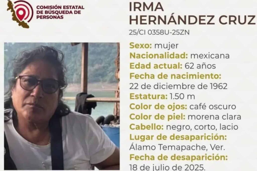 Hallan cuerpo de maestra jubilada secuestrada en Álamo Temapache, Veracruz