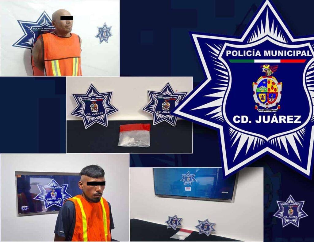 Arrestan a dos hombres por presunto narcomenudeo en distintos puntos de Juárez