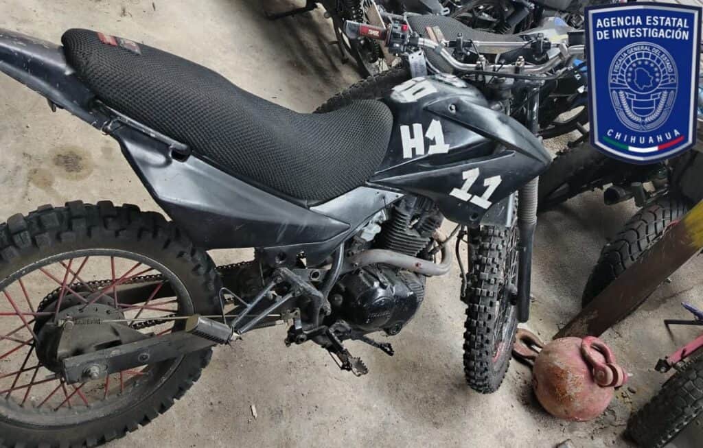 Recupera AEI motocicleta momentos después de su robo en Parral