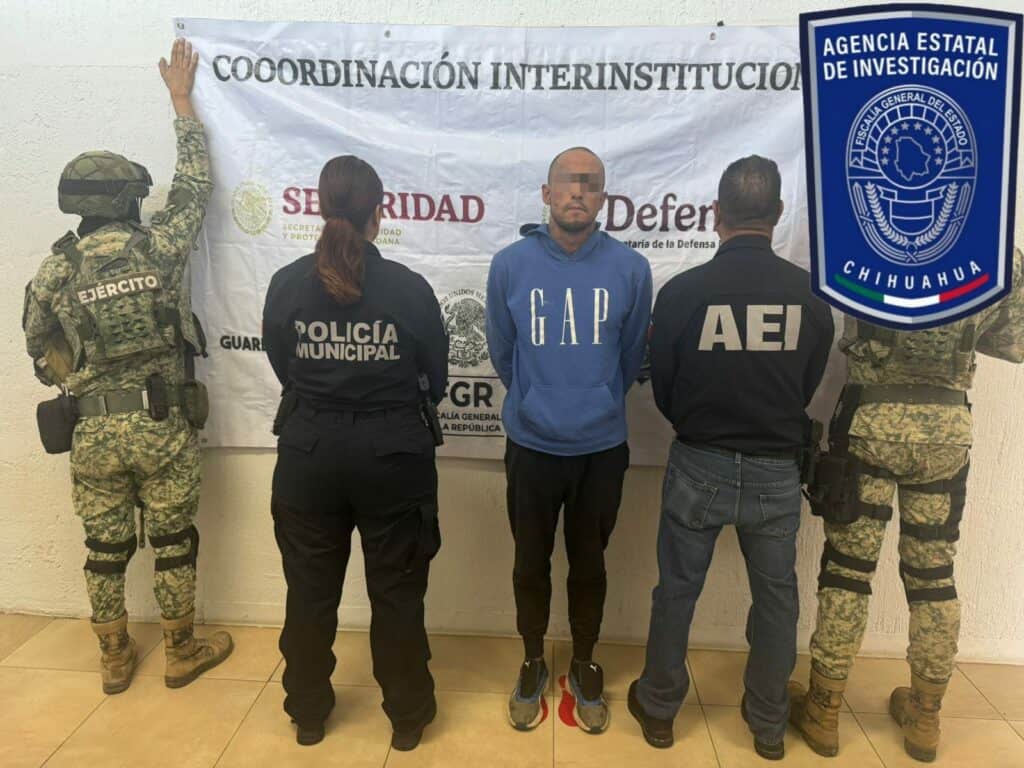 Detiene a imputado por robo en Parral en operativo de coordinación interinstitucional