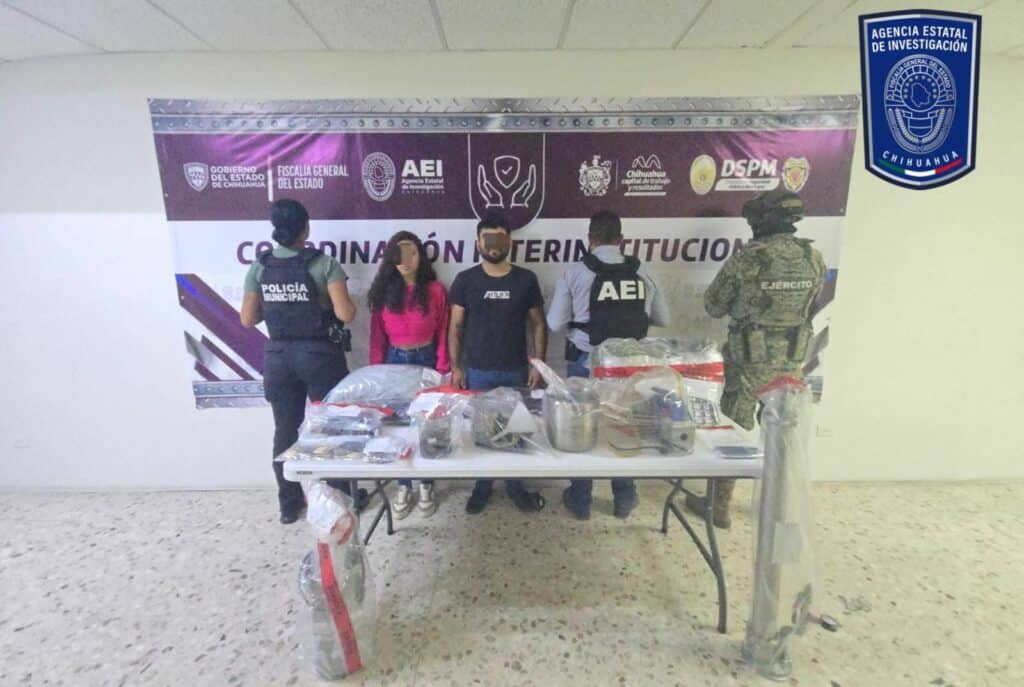 Fiscalía Zona Centro detiene a dos personas y asegura narcóticos en cateo
