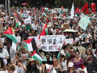 Marchan en CDMX para exigir la entrada de alimentos y medicinas a Gaza