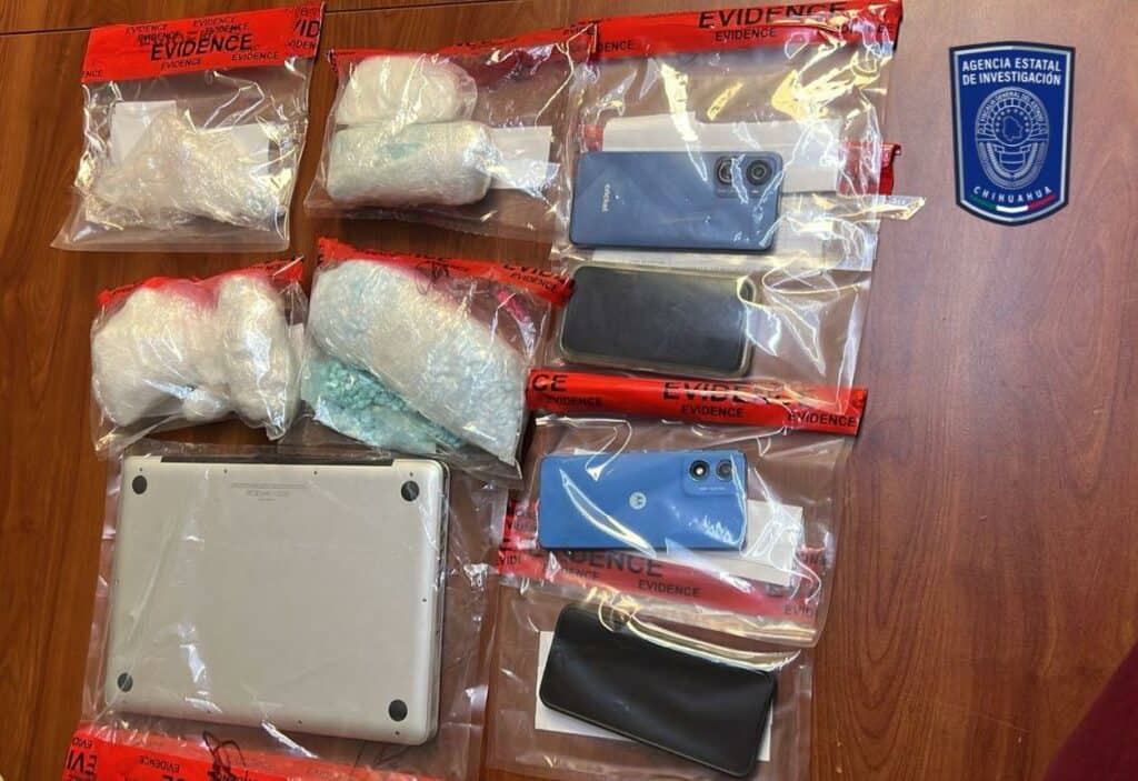 Detenidos en flagrancia por posesión de cristal y fentanilo