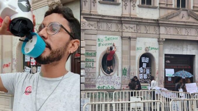 liberan-al-activista-detenido-tras-protesta-contra-corridas-de-toros-en-chihuahua.jpg Liberan al activista detenido tras protesta contra corridas de toros en Chihuahua